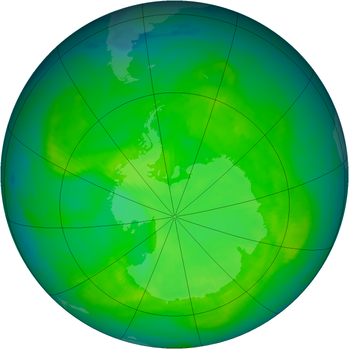 Ozone Map 1980-12-01